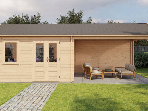 400cm x 400cm + 400cm Veranda