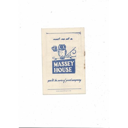 1956/57 Burnley v Preston North End Football Programme