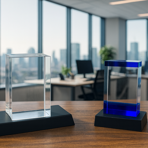 Square / Rectangular LED light base for crystal display