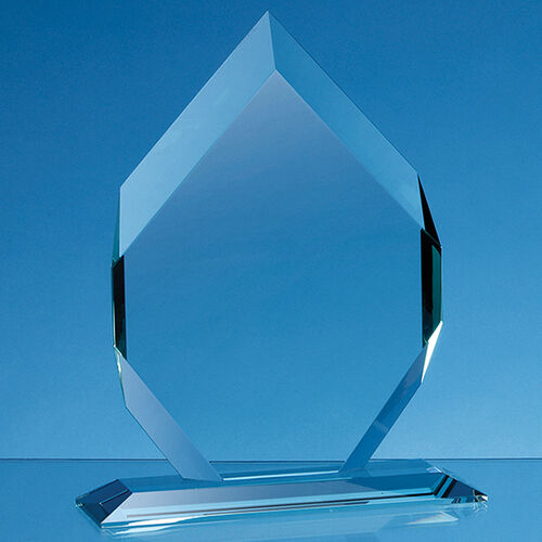 Jade Glass Majestic Diamond Award - 15cm x 10cm x 15mm