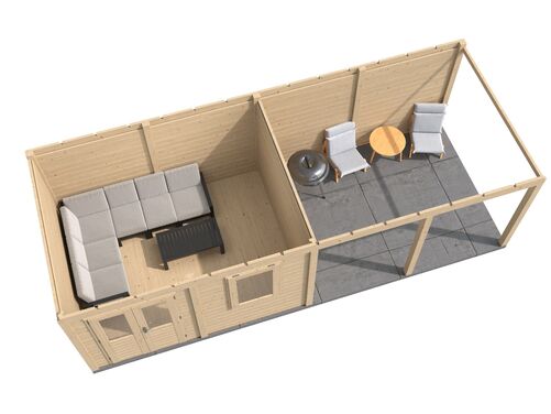 388cm x 300cm + 400cm Veranda