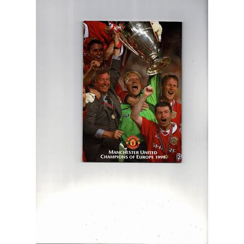 Manchester United v Valencia Champions League Football Programme 1999/00