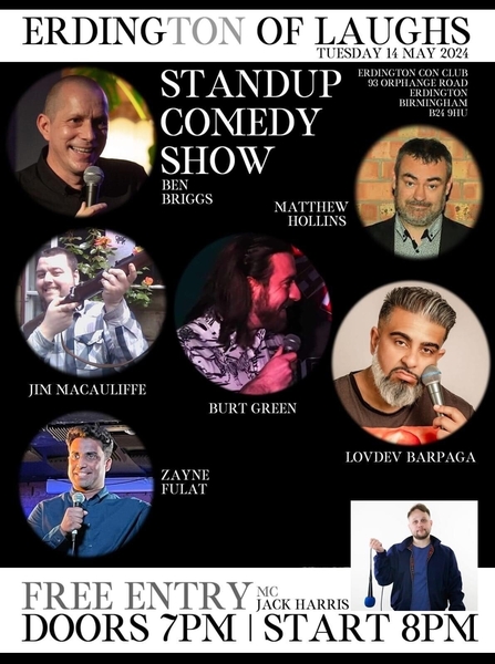 Monthly Comedy Night - 2nd Tuesday of each month - Free Admission - non members welcome