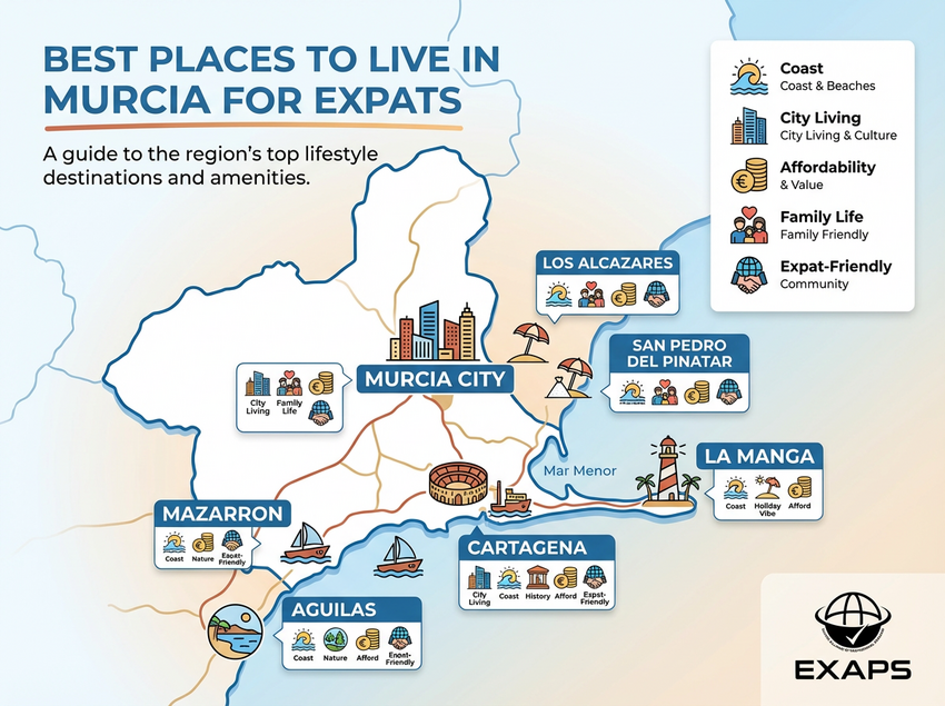 What to Look for When Choosing Where to Live in Murcia | Expats Alliance of Professional Standard | Trusted Professionals for Individuals and Families Moving Abroad | Expat Services Directory | Real Estate Lawyers and Accountants Europe