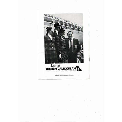 1975 Scotland v Romania Football Programme