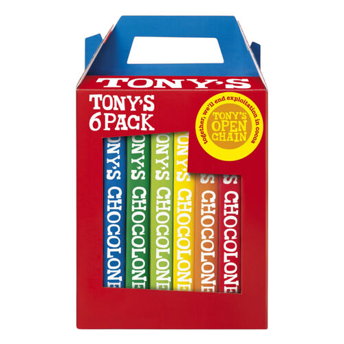 Tony’s Chocolonely Rainbow 6 Pack 1080g