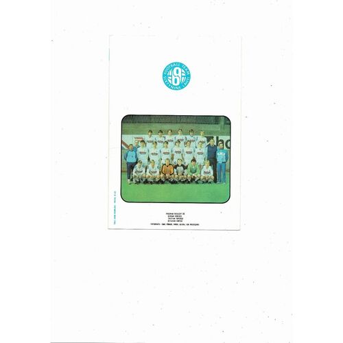 Steaua Bucharest v Kuusysa Lahti European Cup Football Programme 1985/86