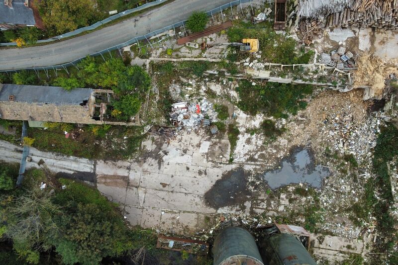 Deserted industrial site in Cheshire