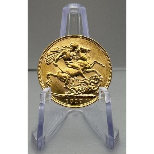 1917 Melbourne  mint full gold sovereign