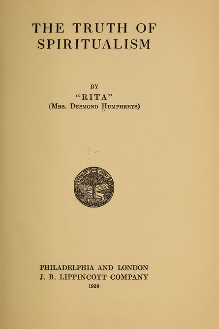 1920 | The Truth of Spiritualism