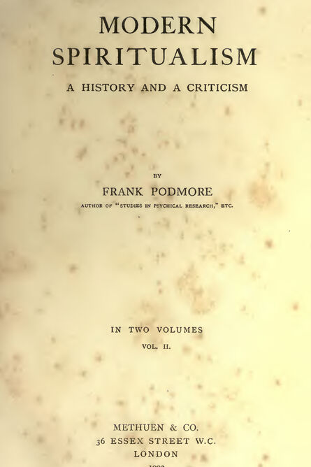 1902 | Modern Spiritualism Vol. 2
