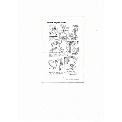 1956 England v Denmark World Cup Football Programme @ Wolves