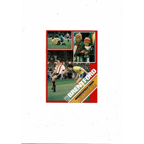 1980/81 Brentford v Huddersfield Town Football Programme