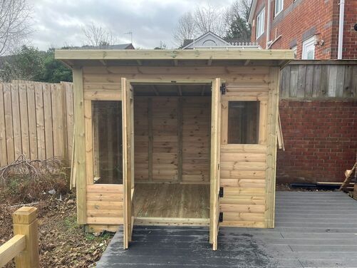 #SHP059 8x6 Pent Summer House