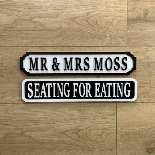 Customised Indoor Street Signs