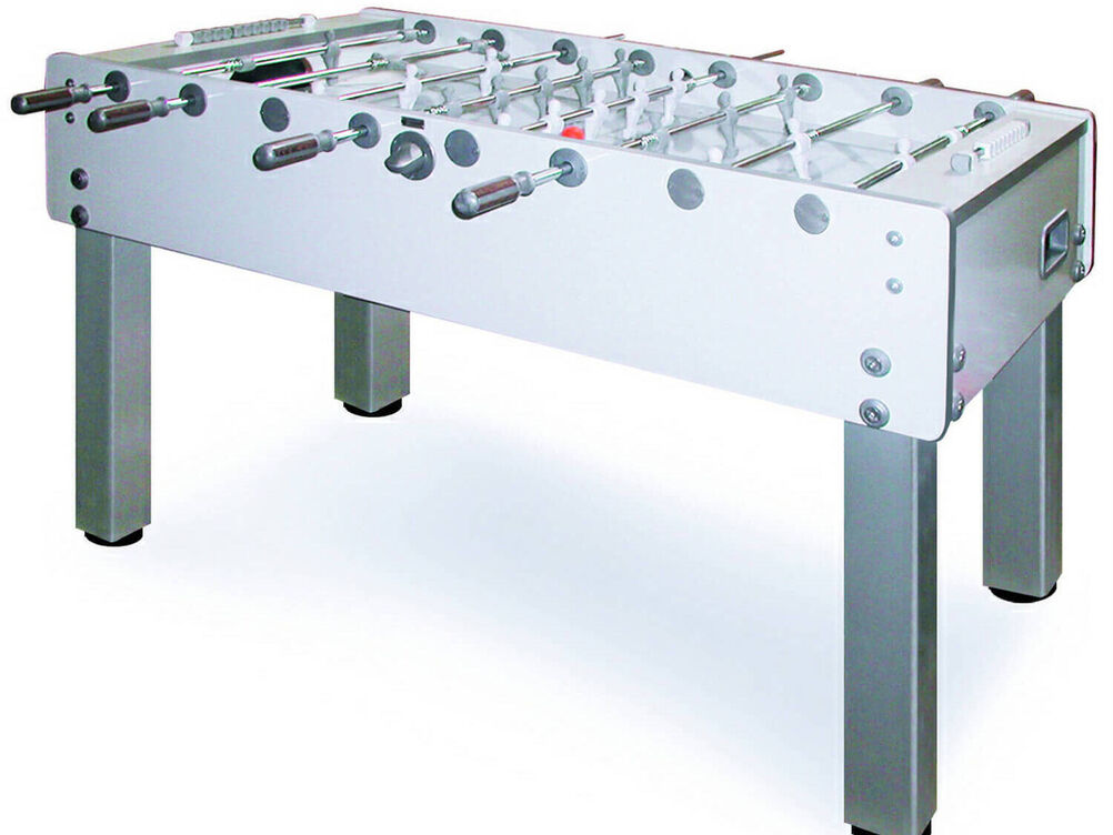 full size white table football hire