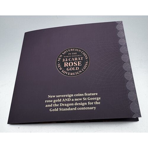 2025 KC111 Rose gold new sovereign proof set