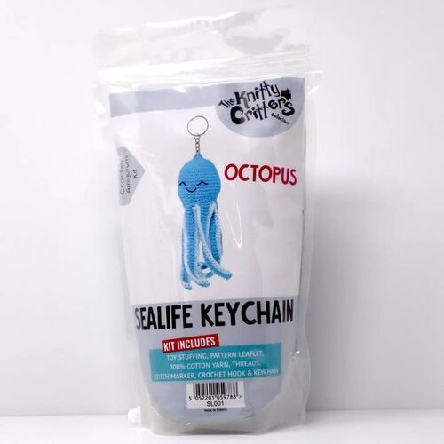 Knitty Critters Sealife Keyrings - Octopus