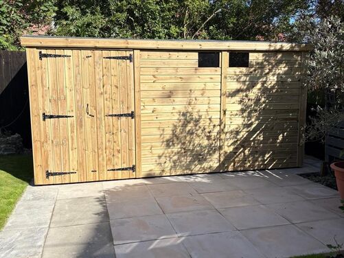 14x8 Pent Storage Shed