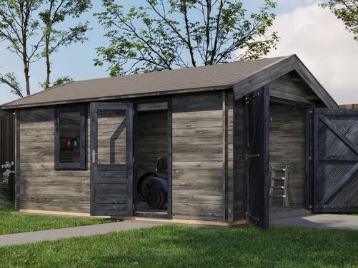 350cm x 500cm Garage