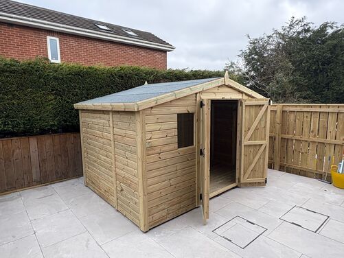 #A017 12x10 Apex Reverse Shed