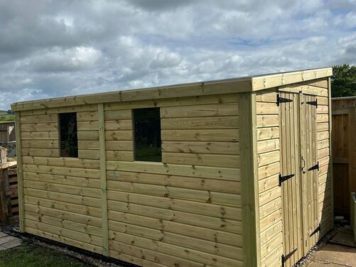 #P082 12x8 Pent Shed