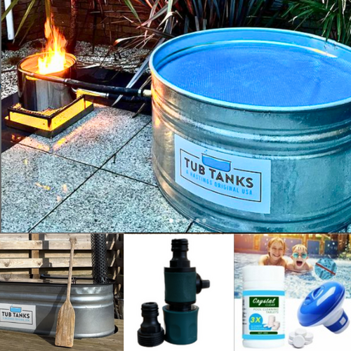 Round Hot Tub Kit - Coil Heater