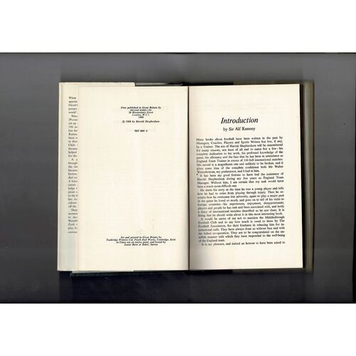 The Magic Sponge by Harold Shepherdson 1968 Hardback Football Book