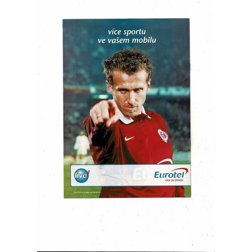 FC Sparta Prague v Manchester United Champions League Football Newspaper 2004/05