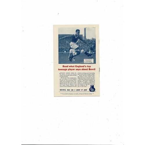1959 England v Germany Schools International Football Programme