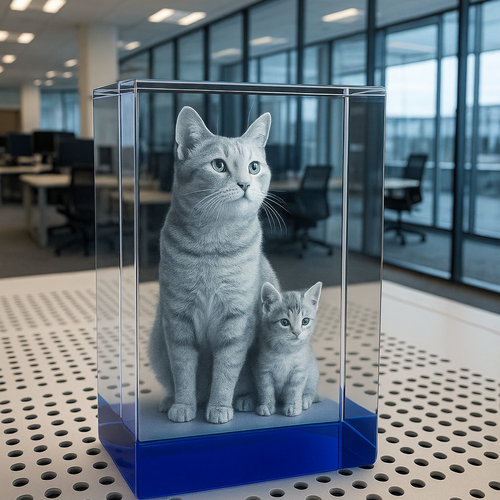 The Rio Super 3D Deluxe XX Large Ocean Blue Crystal Block