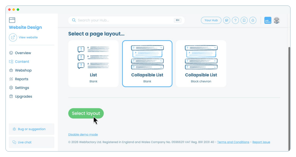 How to add Q&amp;amp;As to a website page | Webfactory Support | Webfactory