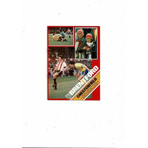 1980/81 Brentford v Chesterfield Football Programme