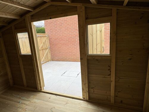 #A017 12x10 Apex Reverse Shed