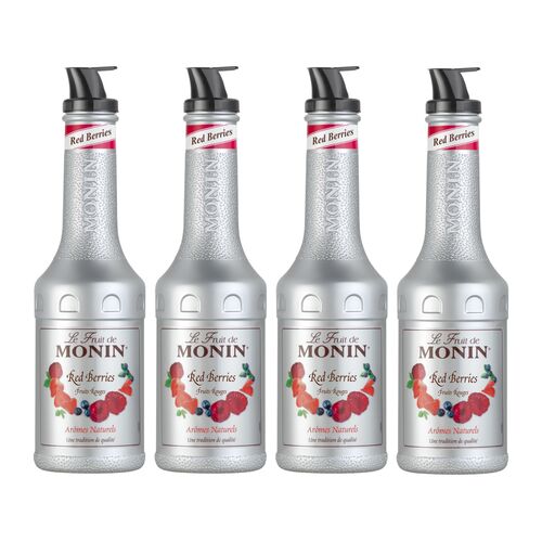 Case of Red Berries Purée by Monin 4 x 1 Litre