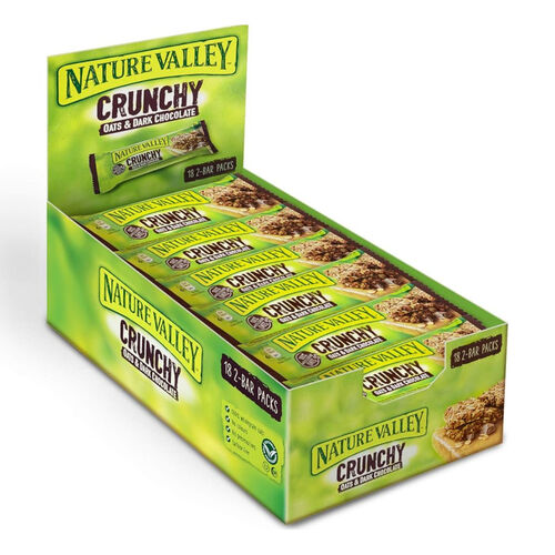 Case of Nature Valley Crunchy Oats & Dark Chocolate Bars 18 x 42g