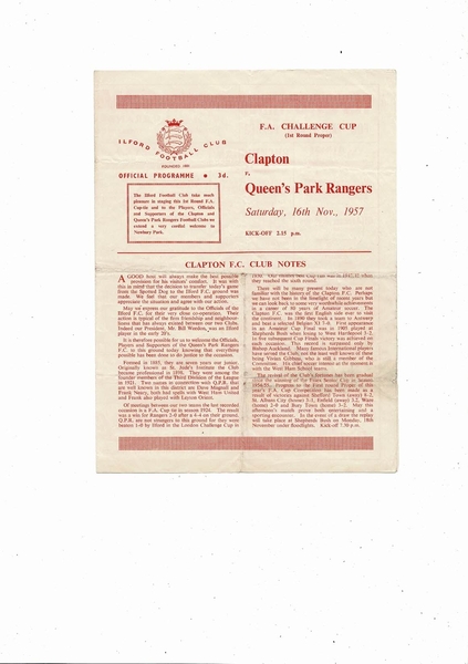 Many Football Programmes listed today