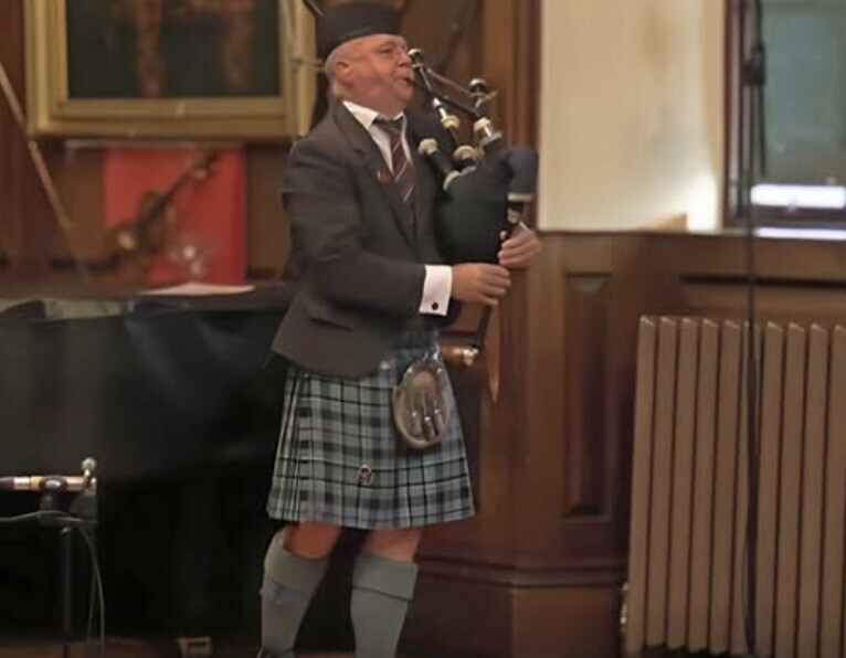 Stuart Liddell MBE, OSS wins the 52nd Glenfiddich Piping Championship. 