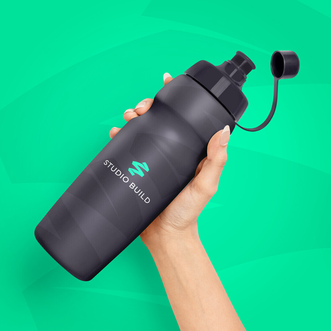 Studio build logo design from the apprentice on a bottle