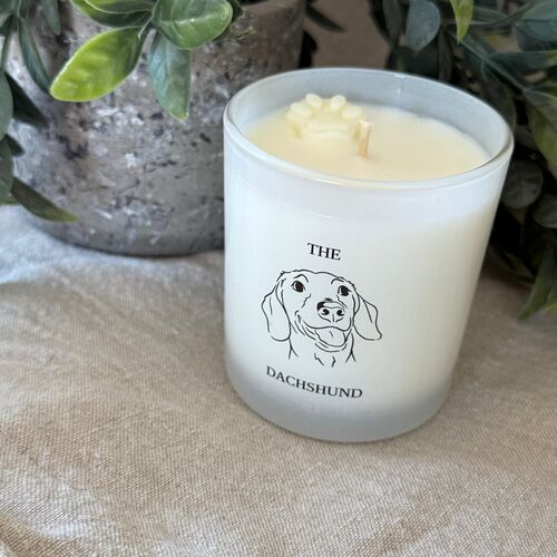 The Dachshund Candle