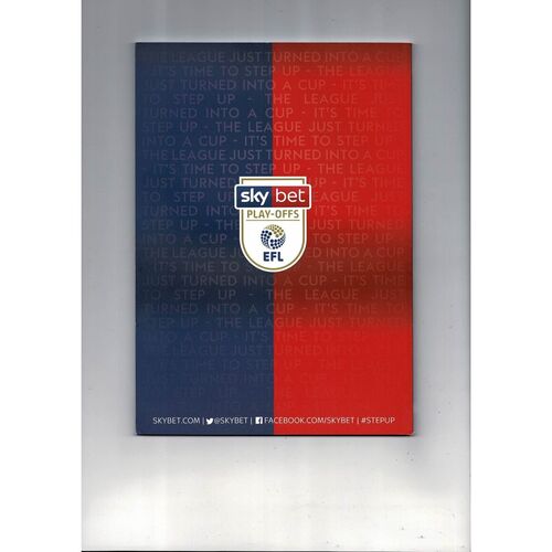 2019 Aston Villa v Derby County Play Off Final Championship Football Programme