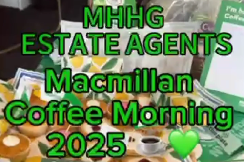 MHHG ESTATE AGENTS Macmillan Coffee Morning 2025 💚☕