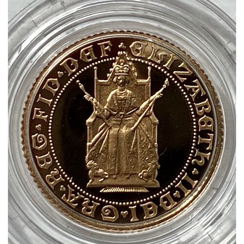 1989 QE11 proof half gold sovereign