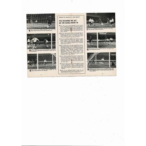 Chelsea v Atvidaberg European Cup Winners Cup Football Programme 1971/72