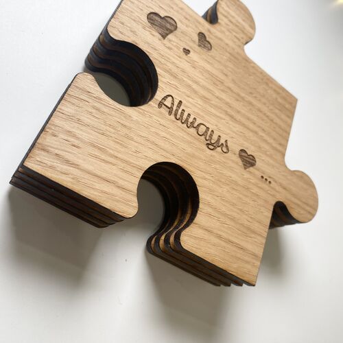 Dad Personalised Jigsaw Coaster