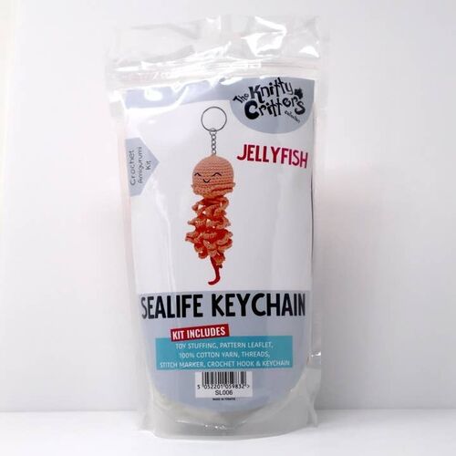Knitty Critters Sealife Keyrings - Jellyfish
