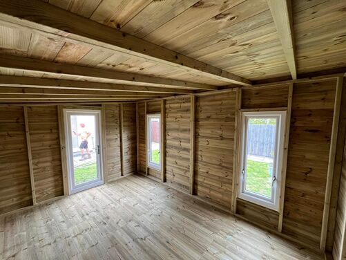 #PVC096 14x10 Pent Summer House/Workshop