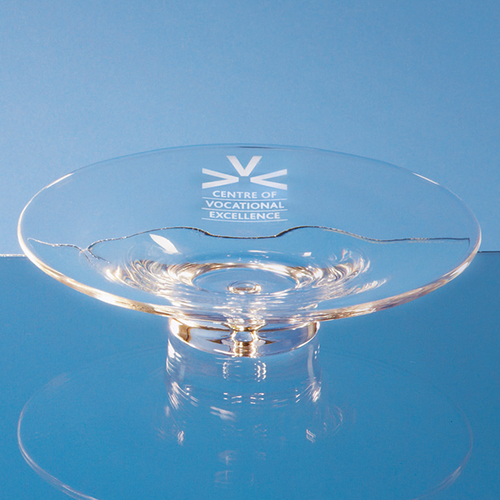 Handmade Bubble Base Shallow Bowl 22cm