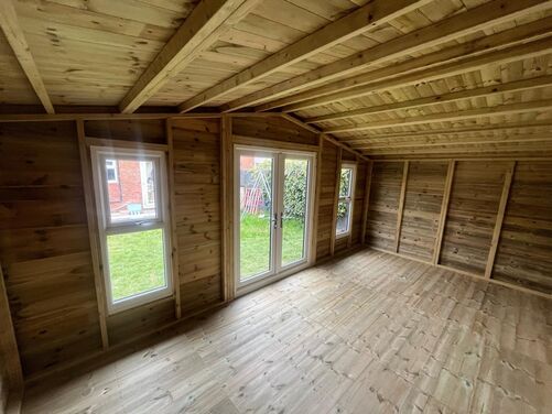 #PVC107 18x10 Apex Reverse Summer House