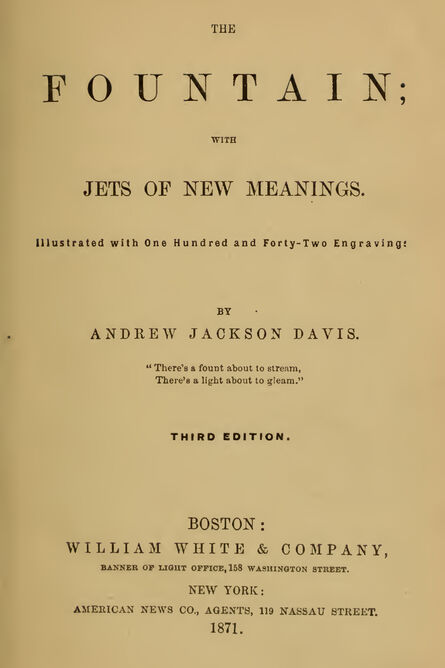 1870 | The Fountain; with Jets of New Meanings